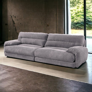 English Elm Cadenza Gray Corduroy Sofa - Chic Comfort With Removable Covers, Durable Design & Family-Friendly Appeal B2726S00161