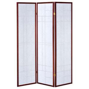 English Elm Colby Rubberwood Frame 3 Panel Folding Screen Room Divider in Traditional Two Tone B062P328676