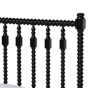 Baxton Studio Baxton Studio Callison Farmhouse Spindle Bed Set with Dresser and Nightstands for Bedroom Black Eniola-Black-Twin 4PC Bedroom Set