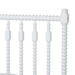 Baxton Studio Baxton Studio Callison Solid Wood Spindle Bed Farmhouse Style No Box Spring Needed White MG0259-White-Twin