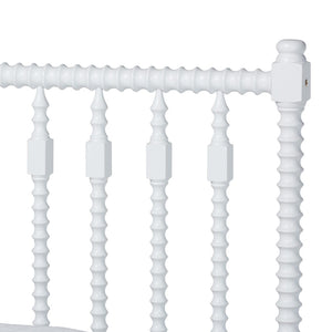 Baxton Studio Baxton Studio Denita Solid Wood Farmhouse Spindle Bedroom Set with Dresser and Nightstands White Shani-White-Queen 4PC Bedroom Set