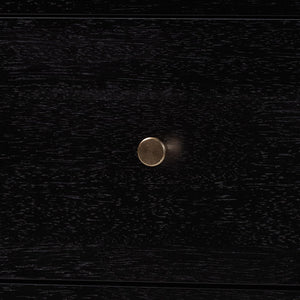 Baxton Studio Baxton Studio Callison Solid Wood Farmhouse Chest with Spindle Detail and Four Drawers Black MG9020-Black-4DW-Chest