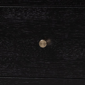 Baxton Studio Baxton Studio Callison Solid Wood Six Drawer Farmhouse Dresser with Spindle Detail Black MG9020-Black-6DW-Dresser