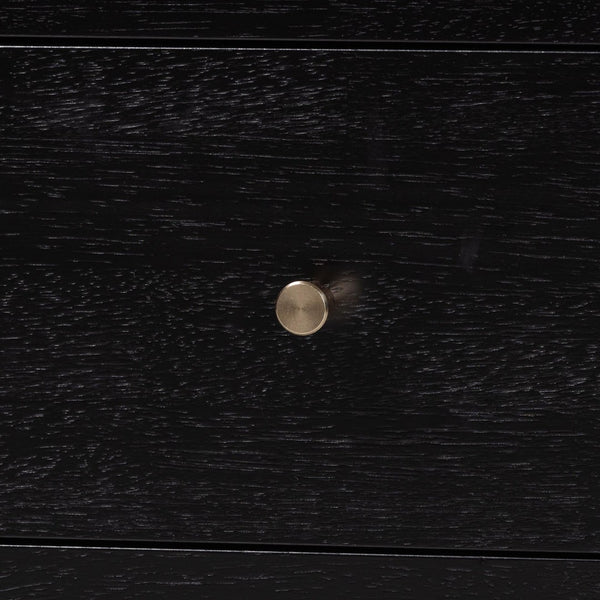 Baxton Studio Baxton Studio Callison Solid Wood Six Drawer Farmhouse Dresser with Spindle Detail Black MG9020-Black-6DW-Dresser