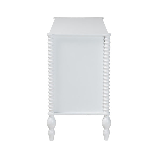 Baxton Studio Baxton Studio Callison Solid Wood Six Drawer Farmhouse Dresser with Spindle Detail White MG9020-White-6DW-Dresser