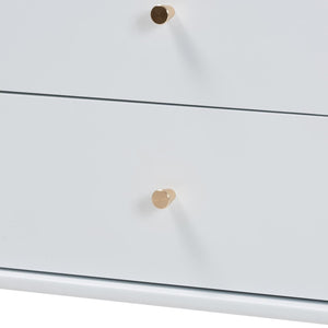 Baxton Studio Baxton Studio Callison Solid Wood Six Drawer Farmhouse Dresser with Spindle Detail White MG9020-White-6DW-Dresser