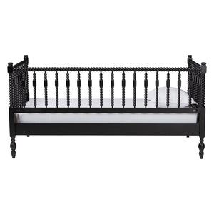 Baxton Studio Baxton Studio Callison Solid Wood Spindle Daybed Farmhouse Twin Sofa Sleeper for Guests Black MG0259-1-Black-Twin-Daybed