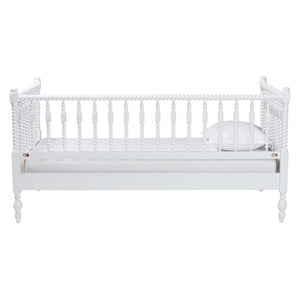 Baxton Studio Baxton Studio Callison Solid Wood Spindle Daybed Farmhouse Twin Sofa Sleeper for Guests White MG0259-1-White-Twin-Daybed
