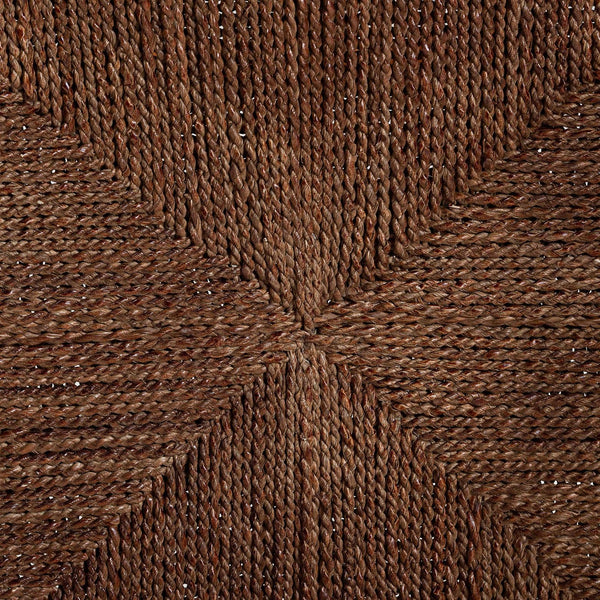 Baxton Studio Bali Ramos Marbled Tortoise Rattan & Seagrass Armchair — Handwoven Boho Accent Seat, Assembled WS203-Tortoise Rattan-CC