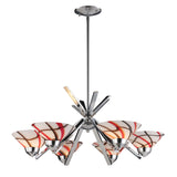 Refraction 26'' Wide 6-Light Chandelier - Polished Chrome 1475/6CRW Elk Lighting