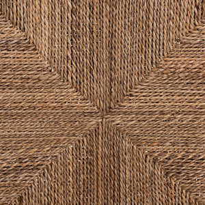 Baxton Studio Bali Cavo Handwoven Seagrass Dining Chair With Mahogany Frame — Boho-Modern, Ergonomic, Fully Assembled Cavo-Honey/Natural Banana-Wooden-DC