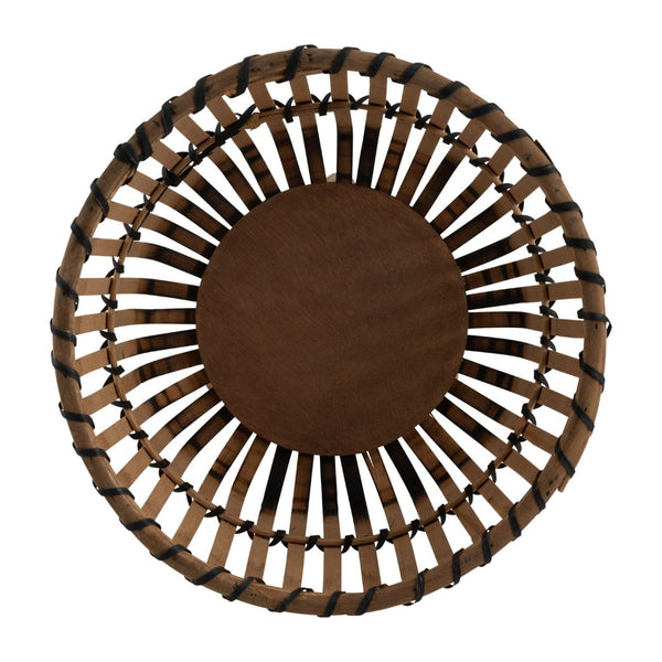 English Elm S/3 Bamboo Footed Planter Set Graduated Sizes Organic Indoor Outdoor Decor B079106813