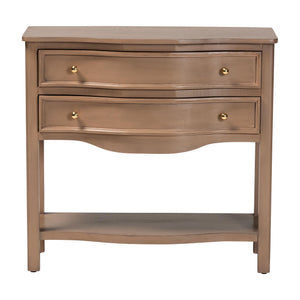 Baxton Studio Bali & Pari Kelila Java Hardwood Console Table with Two Drawers for Entryway or Hallway Kelila-Antq Brown-Wooden-2DRW-Console Table