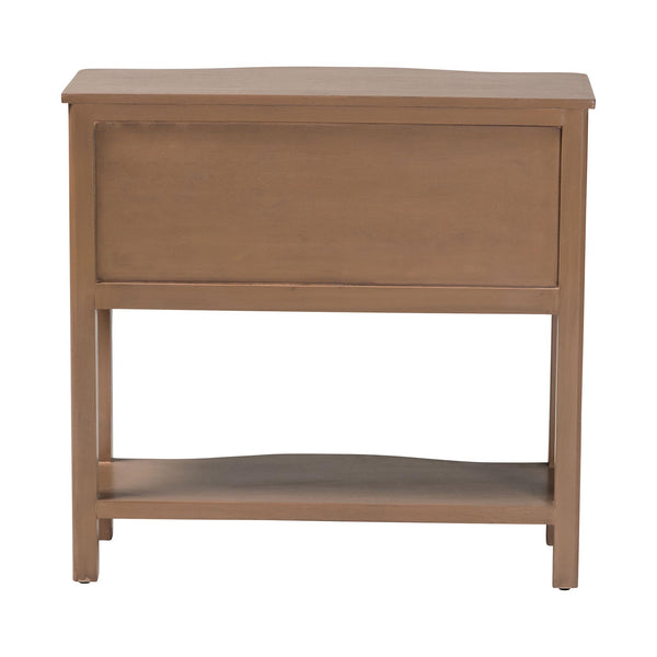 Baxton Studio Bali & Pari Kelila Java Hardwood Console Table with Two Drawers for Entryway or Hallway Kelila-Antq Brown-Wooden-2DRW-Console Table