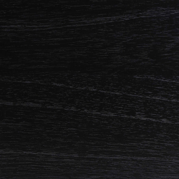 Baxton Studio Bali & Pari Keshet Solid Wood Fluted Cabinet Fully Assembled Accent for Entryway Keshet-Black-Wooden-2DR-Cabinet