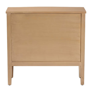 Baxton Studio Bali & Pari Lavi Solid Wood 3-drawer Chest with Fluted Fronts for Bedroom Storage Lavi-Antq Beige-Wooden-3DRW-Chest