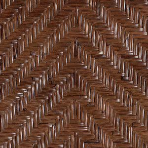Baxton Studio Bali & Pari Mahdis Handcrafted Rattan Dining Chair Set of Two with Foam Cushions WS231-Coffee Bean/Rattan-Cushion-DC