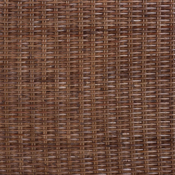 Baxton Studio Bali & Pari Raphaela Handwoven Rattan Queen Headboard Bohemian Stepped Arch Bedroom Accent 74.8W x 1.2D x 63H WS238-Coffee Bean/Rattan-HB-King