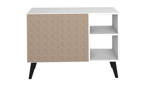 Manhattan Comfort Amsterdam Mid-Century Modern Sideboard White 147AMC205