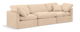 Indulge Beige Velvet Modular Sofa 147Beige-S105 Meridian Furniture