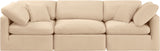 Indulge Beige Velvet Modular Sofa 147Beige-S105 Meridian Furniture