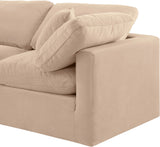 Indulge Beige Velvet Modular Sofa 147Beige-S105 Meridian Furniture