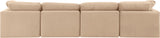 Indulge Beige Velvet Modular Sofa 147Beige-S140 Meridian Furniture