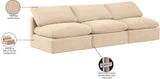 Indulge Beige Velvet Modular Sofa 147Beige-S3 Meridian Furniture