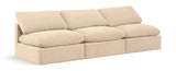 Indulge Beige Velvet Modular Sofa 147Beige-S3 Meridian Furniture