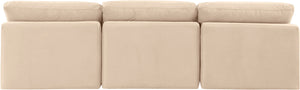 Indulge Beige Velvet Modular Sofa 147Beige-S3 Meridian Furniture