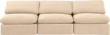 Indulge Beige Velvet Modular Sofa 147Beige-S3 Meridian Furniture