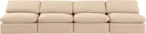 Indulge Beige Velvet Modular Sofa 147Beige-S4 Meridian Furniture