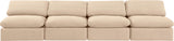 Indulge Beige Velvet Modular Sofa 147Beige-S4 Meridian Furniture