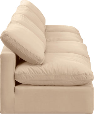 Indulge Beige Velvet Modular Sofa 147Beige-S4 Meridian Furniture