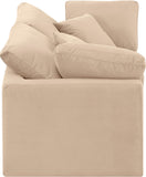 Indulge Beige Velvet Modular Sofa 147Beige-S70 Meridian Furniture