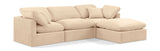 Indulge Beige Velvet Modular Sectional 147Beige-Sec4A Meridian Furniture