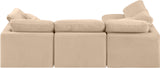 Indulge Beige Velvet Modular Sectional 147Beige-Sec4B Meridian Furniture