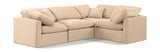 Indulge Beige Velvet Modular Sectional 147Beige-Sec4C Meridian Furniture