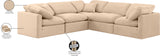 Indulge Beige Velvet Modular Sectional 147Beige-Sec5C Meridian Furniture