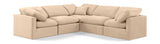 Indulge Beige Velvet Modular Sectional 147Beige-Sec5C Meridian Furniture