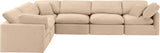 Indulge Beige Velvet Modular Sectional 147Beige-Sec6A Meridian Furniture