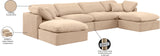 Indulge Beige Velvet Modular Sectional 147Beige-Sec6B Meridian Furniture