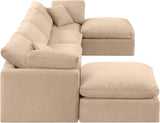 Indulge Beige Velvet Modular Sectional 147Beige-Sec6B Meridian Furniture