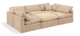 Indulge Beige Velvet Modular Sectional 147Beige-Sec6C Meridian Furniture