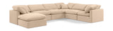 Indulge Beige Velvet Modular Sectional 147Beige-Sec7A Meridian Furniture