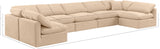 Indulge Beige Velvet Modular Sectional 147Beige-Sec7B Meridian Furniture