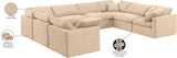 Indulge Beige Velvet Modular Sectional 147Beige-Sec8A Meridian Furniture