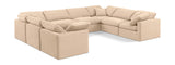 Indulge Beige Velvet Modular Sectional 147Beige-Sec8A Meridian Furniture