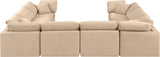 Indulge Beige Velvet Modular Sectional 147Beige-Sec8A Meridian Furniture