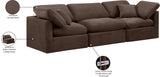 Indulge Brown Velvet Modular Sofa 147Brown-S105 Meridian Furniture